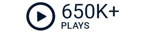 Over 650+ plays