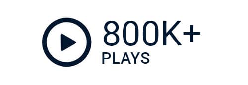 800k+ plays
